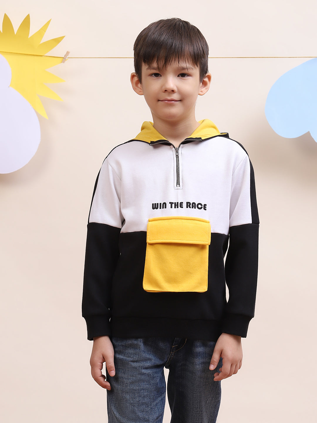 Boys color block hoodie sale