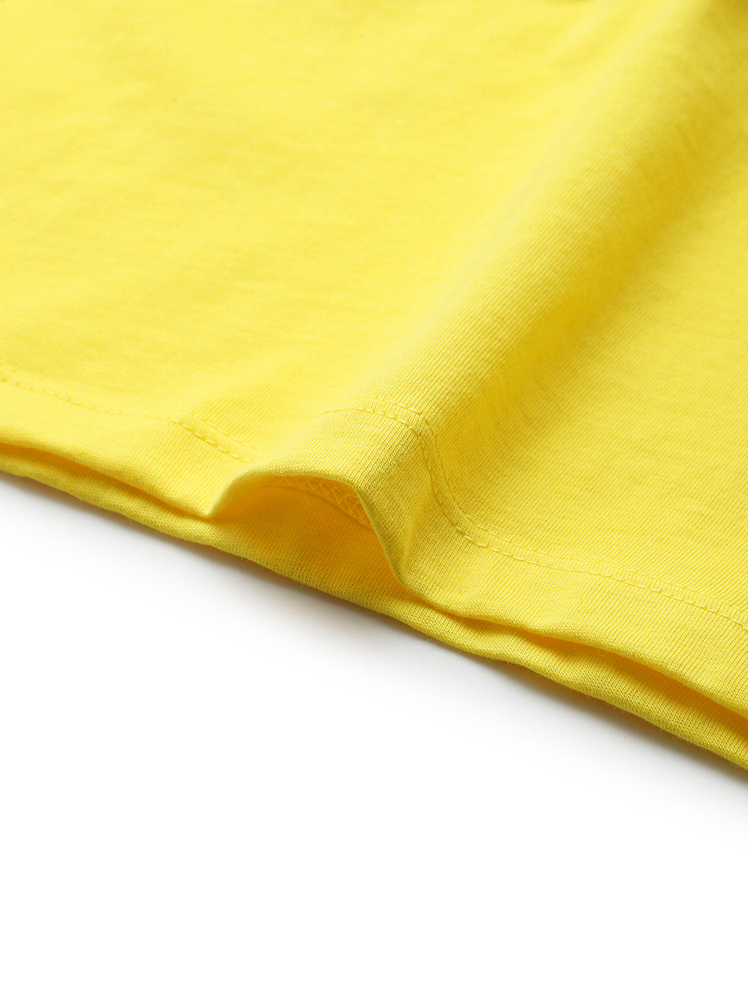 Funky Yellow Colour Splash Sets For Unisex