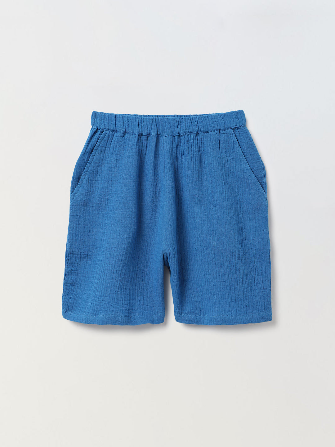Boys Blue Cotton Gauze Summer Sets