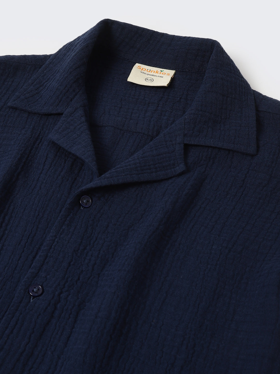 Boys Navy Cotton Gauze Summer Sets