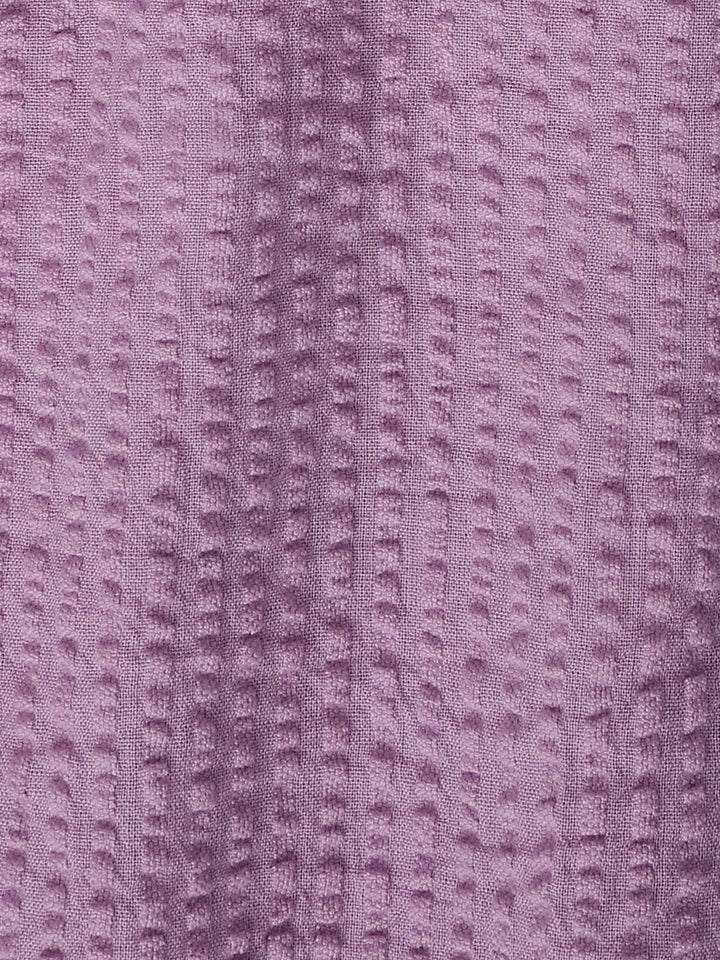 Infant Girls' Lavender Sleeveless Ruffled Cotton Dress
