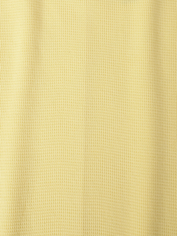 Girls Yellow Cotton Round Neck A-line Dress