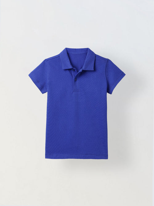 Spunkies Blue Collar Short Sleeves Polo Tshirt