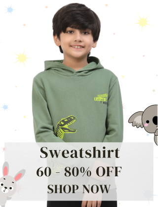 Get 60–80% Off on Kids Sweatshirts & Hoodies |Spunkies