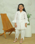Girls White Long Sleeve Kids Set