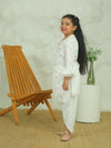 Girls White Long Sleeve Kids Set