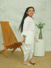 Girls White Long Sleeve Kids Set