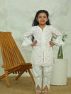 Girls White Long Sleeve Kids Set