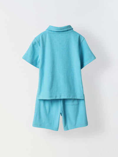 Cool Blue T-Shirt and Shorts Set