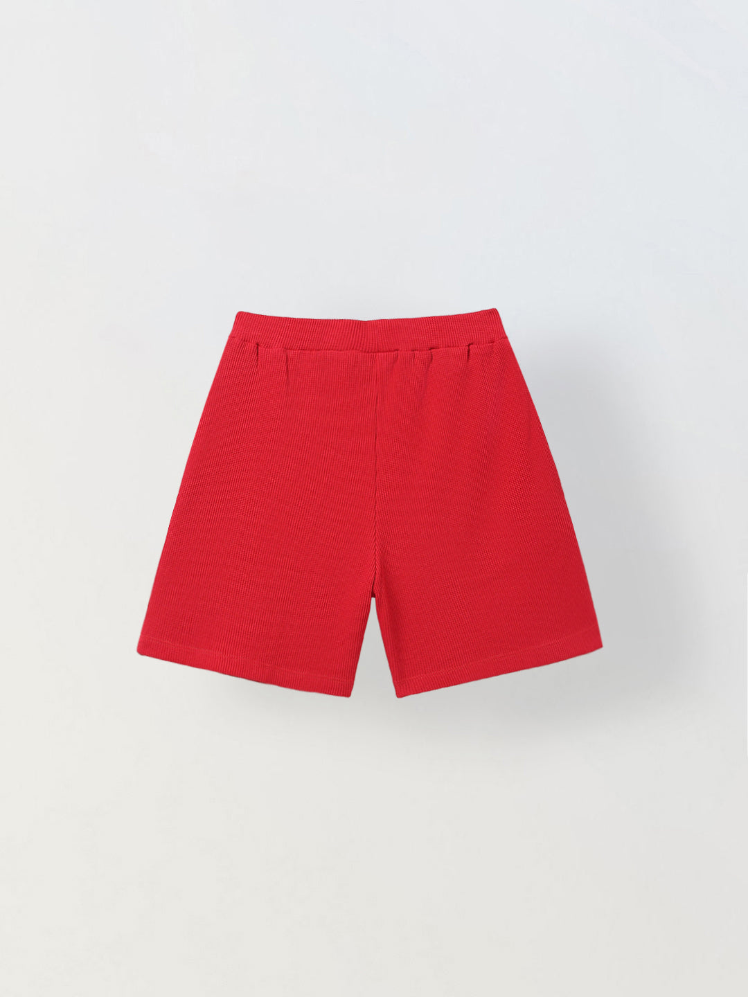 Boys Red Half Sleeves T-Shirt and Shorts Lycra Set