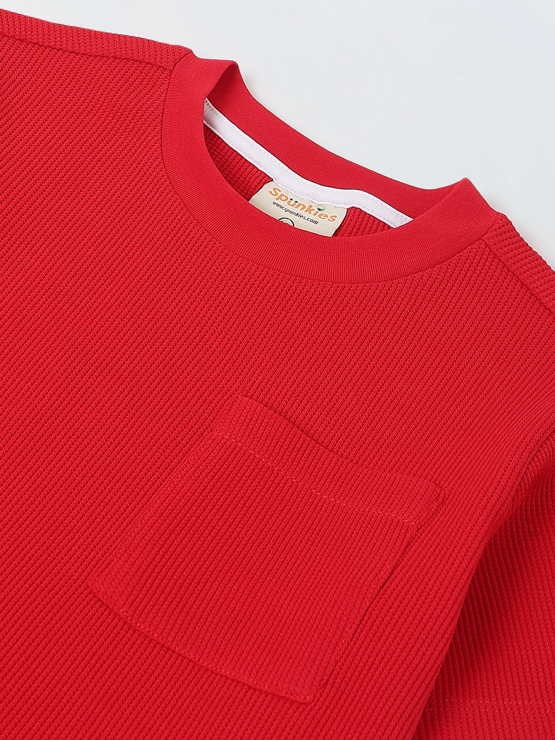 Boys Red Half Sleeves T-Shirt and Shorts Lycra Set