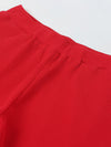 Boys Red Half Sleeves T-Shirt and Shorts Lycra Set