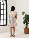 Girls' Multi Color Printed Dress