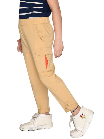 Combo of 2 Beige & Orange Jogger Boys for Ultimate Comfort