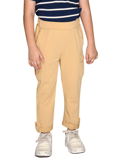 Combo of 2 Beige & Orange Jogger Boys for Ultimate Comfort