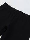 Girls Black body fit leggings