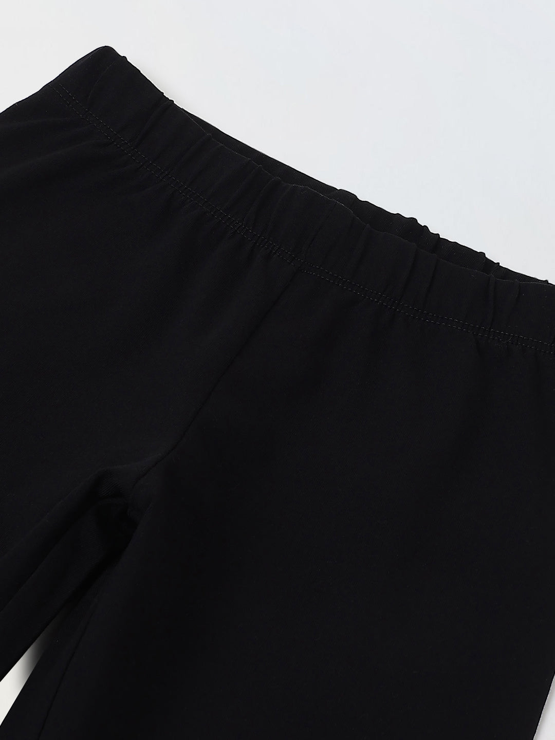 Girls Black body fit leggings