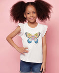 Kid Girl Butterfly Top