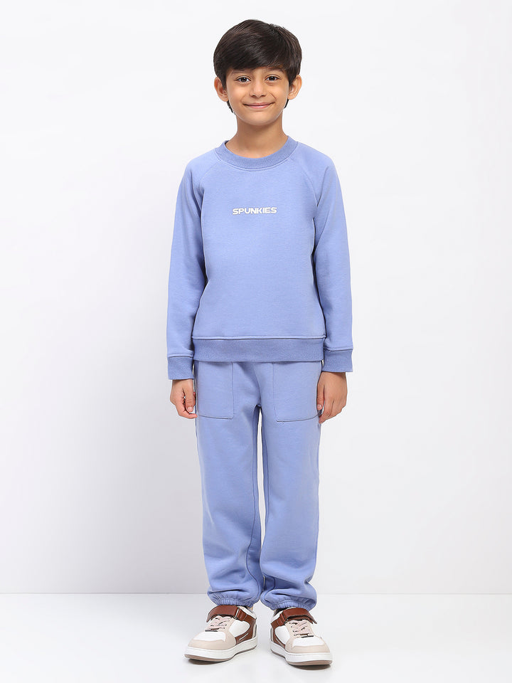 Boys Blue Long Sleeve Sweatshirt Set