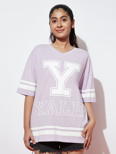 Teen Girls Over Sized Yale T-shirt