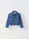 Spunkies Boys Blue Cropped Denim jacket