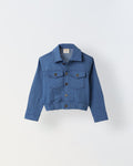 Spunkies Boys Blue Cropped Denim jacket