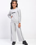 Girls Grey Long Sleeve Sweatshirt Set