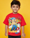 Boys Cotton Red Paw Patrol Tshirt