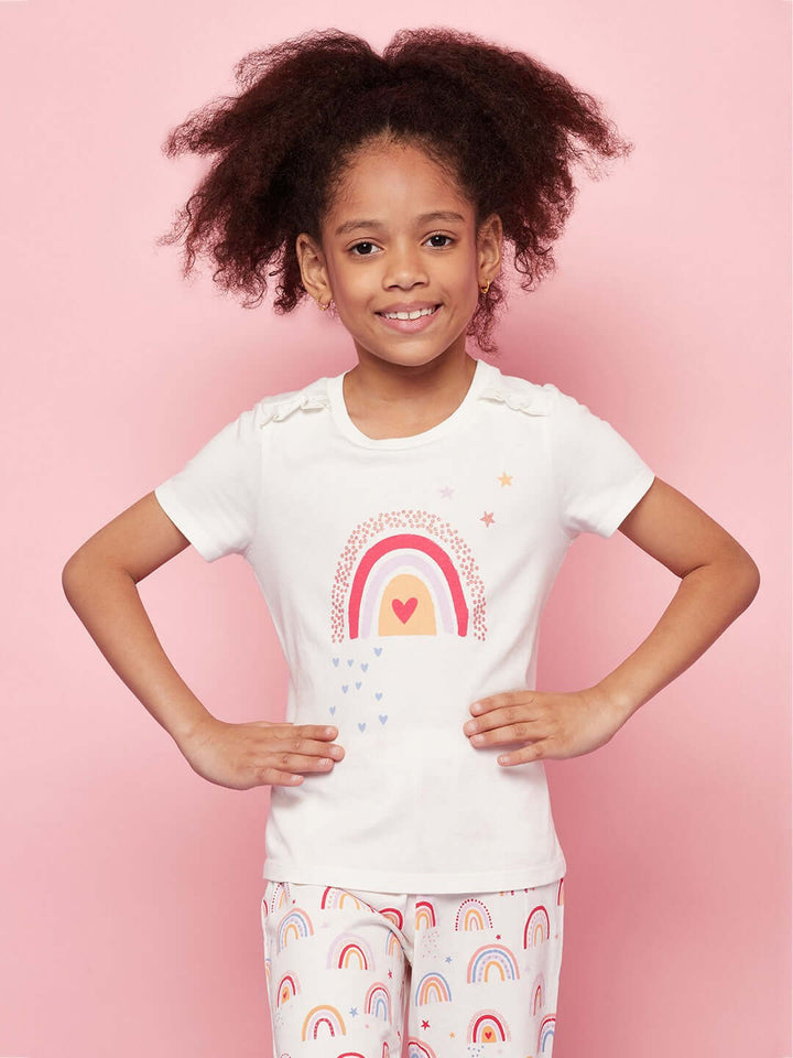 Rainbow Kid Girls Nightwear Suit Set