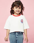 Girls Cotton White Paw Patrol T-shirt
