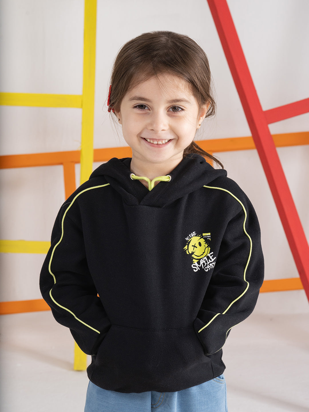 Unisex Hoodie Combo - Black & Blue Fleece Full Sleeve with Drawcord