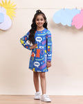 Blue AOP Play Dress