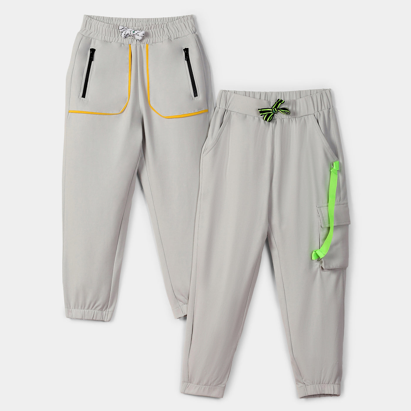 Combo of 2 Grey Jogger Boys for Ultimate Comfort