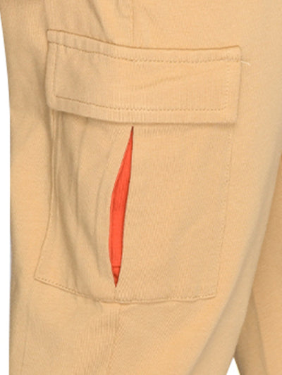 Combo of 2 Beige & Orange Jogger Boys for Ultimate Comfort