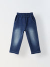 Spunkies Blue Embroidered Denim Pants
