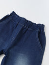 Spunkies Blue Embroidered Denim Pants