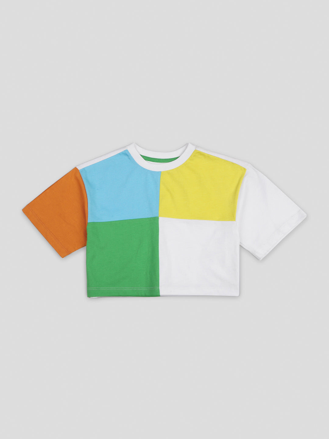 Casual cool colour block Girl's Top