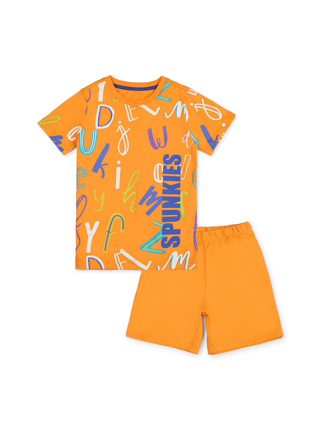 Cute typography printed boys set
