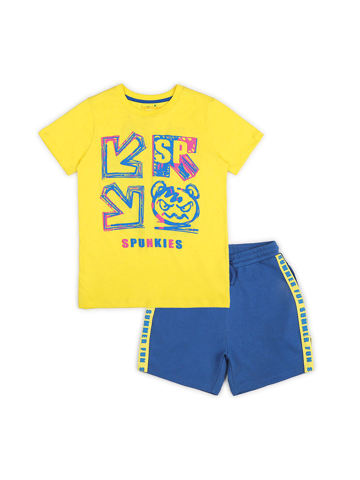 Funky Yellow Colour Splash Sets For Unisex