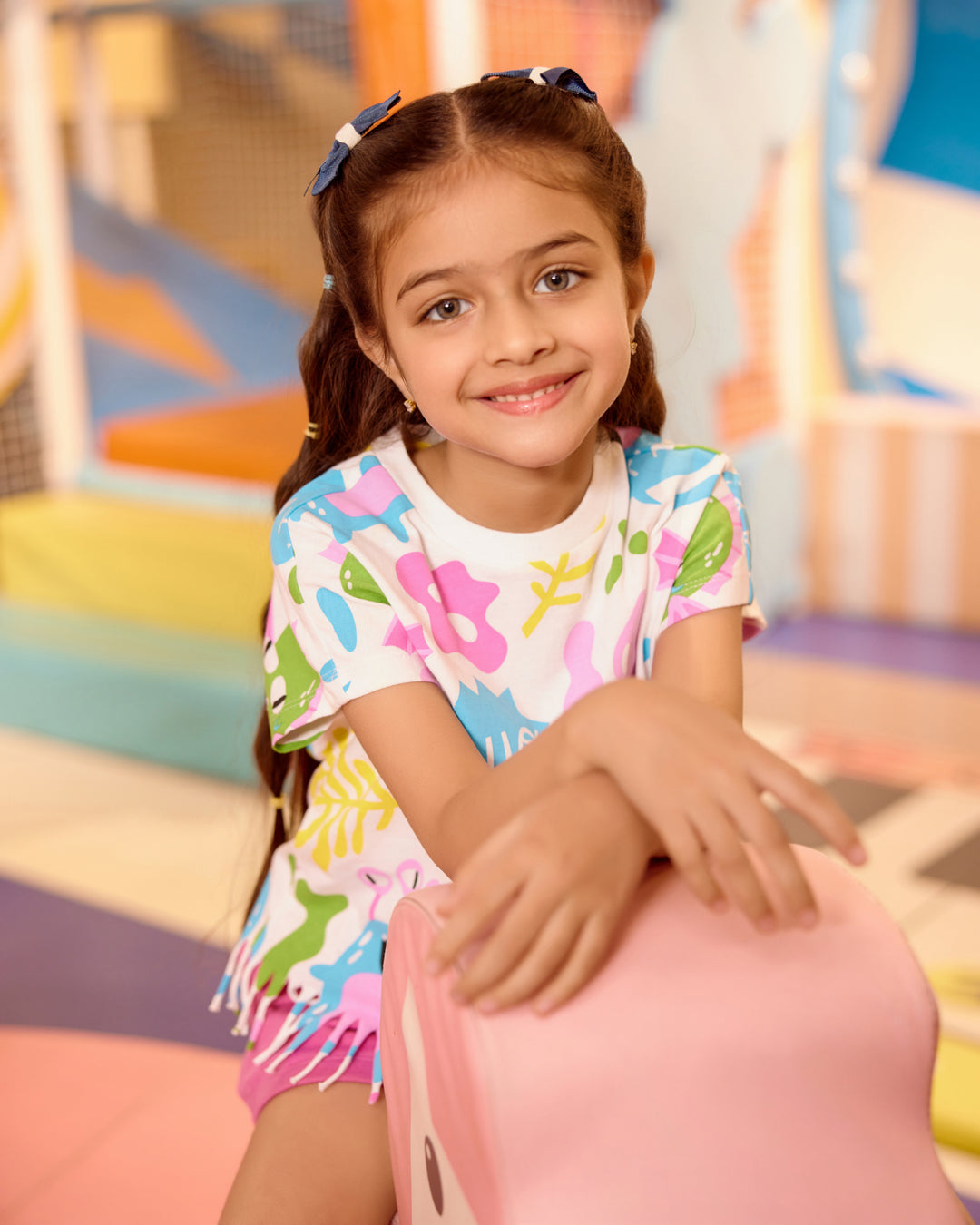 Girls Cartoon Print Everyday Play sets