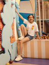 Everyday IceCream Embroidered Top