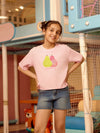 Playful embellished cotton Girls top