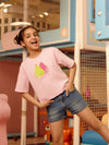 Playful embellished cotton Girls top