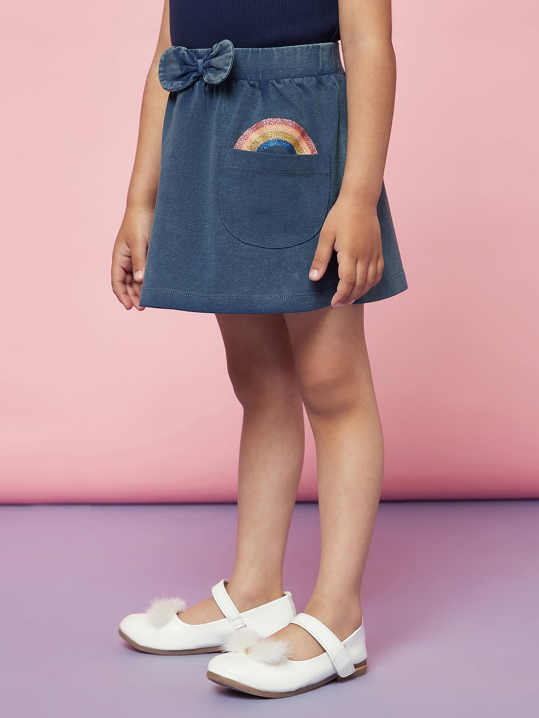 Dance With Clouds Kids Skirt