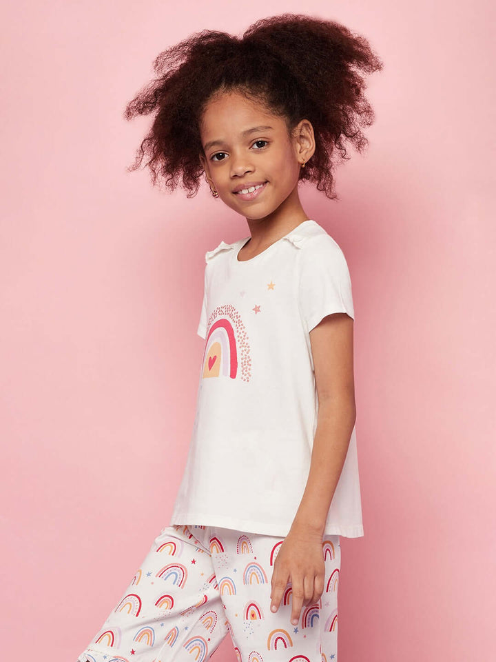 Rainbow Kid Girls Nightwear Suit Set
