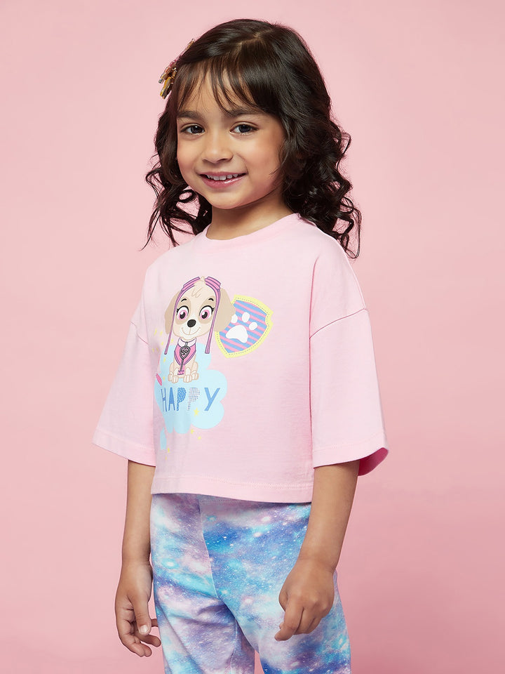 Girls Oversized Paw Patrol Tshirt