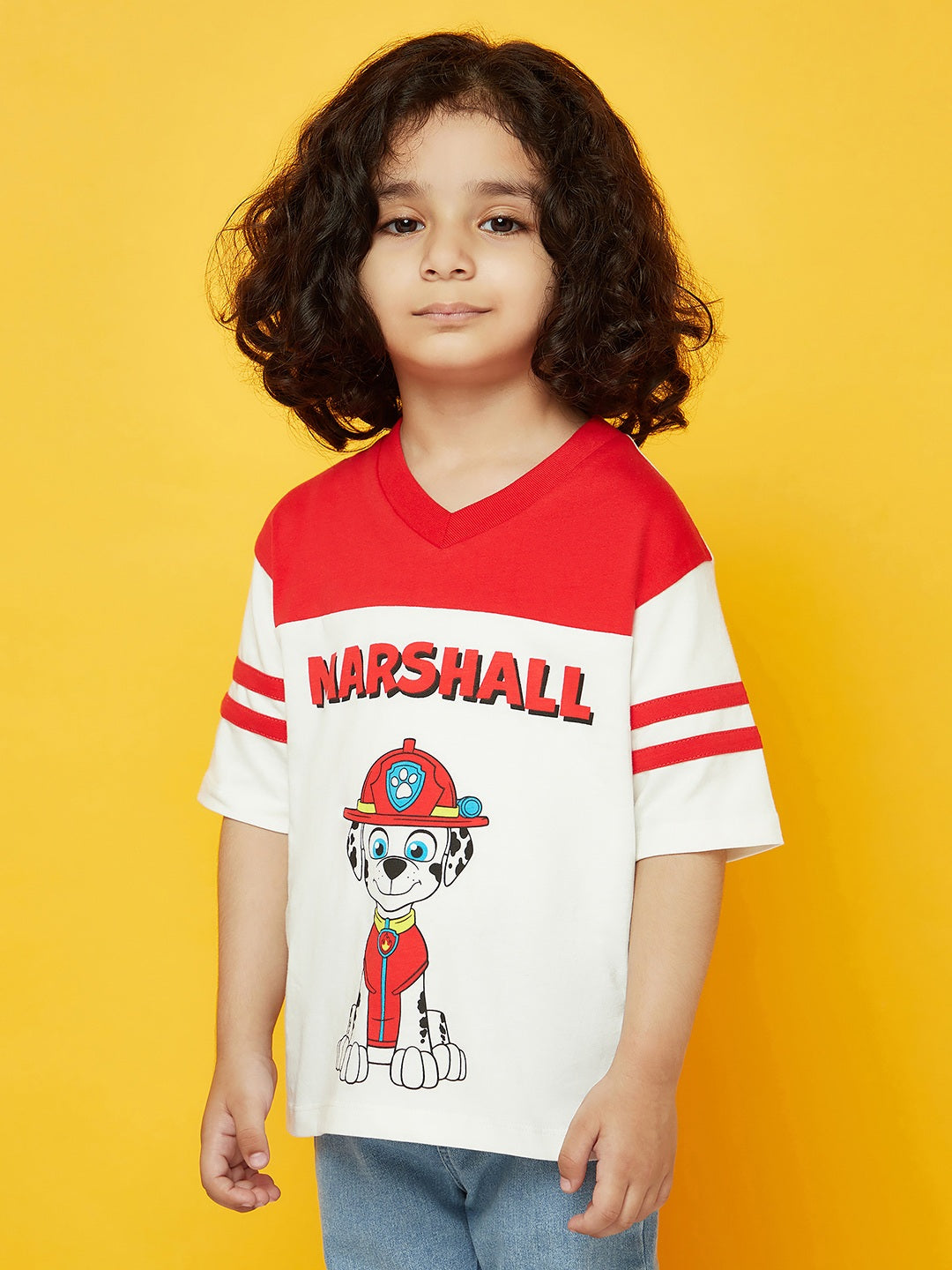 Boys Cotton Red Paw Patrol Tshirt