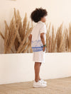Spunkies Boys White Printed Co-ord Set