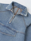 Girls Denim Oversized Tunic