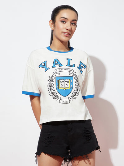 Teen Girls Yale University Badge Tshirt